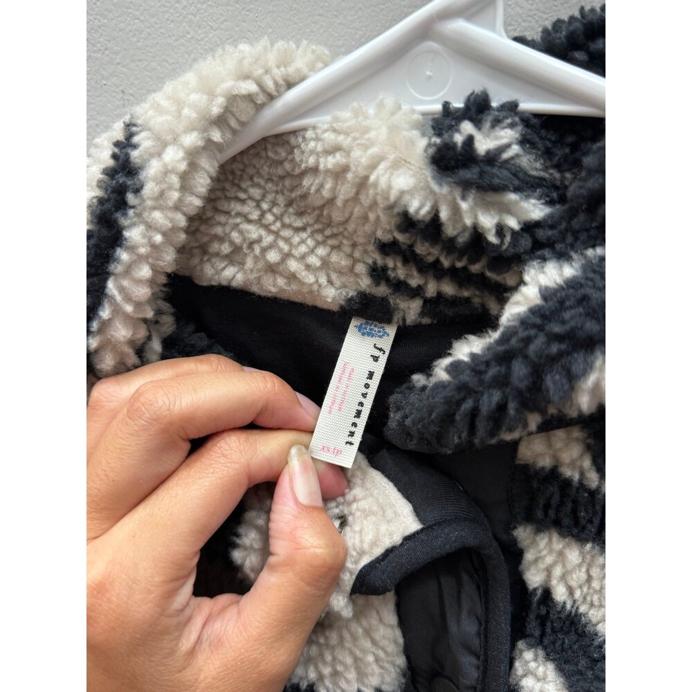 Free People Movement Hit The Slopes Printed Fleece Jacket XS - Picture 3 of 5
